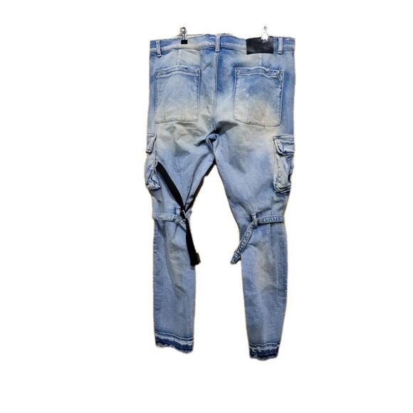 Valabasas Distressed Paint Splash Skiny Leg Jeans Mens Sz 40 X 30 - Picture 2 of 14